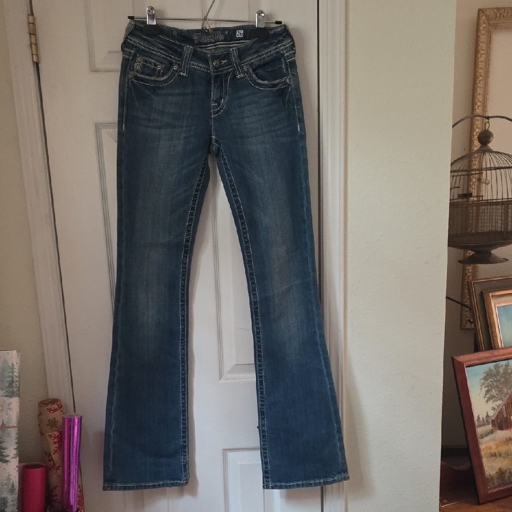 Miss Me Women's Boot Cut Blue Jeans